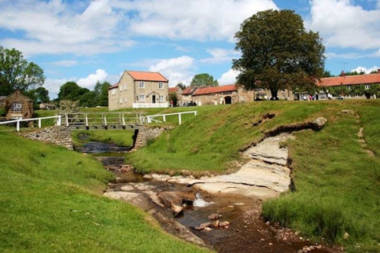 Stone cottages in Hutton-Le-Hole, Yorkshire