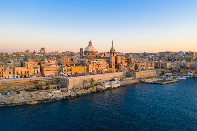 Aerial View Of Valletta