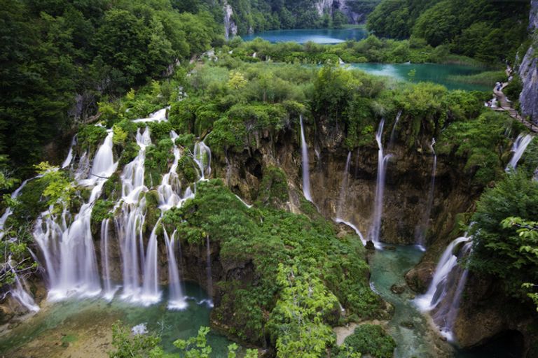 Plitvice Main Waterfalls Spring