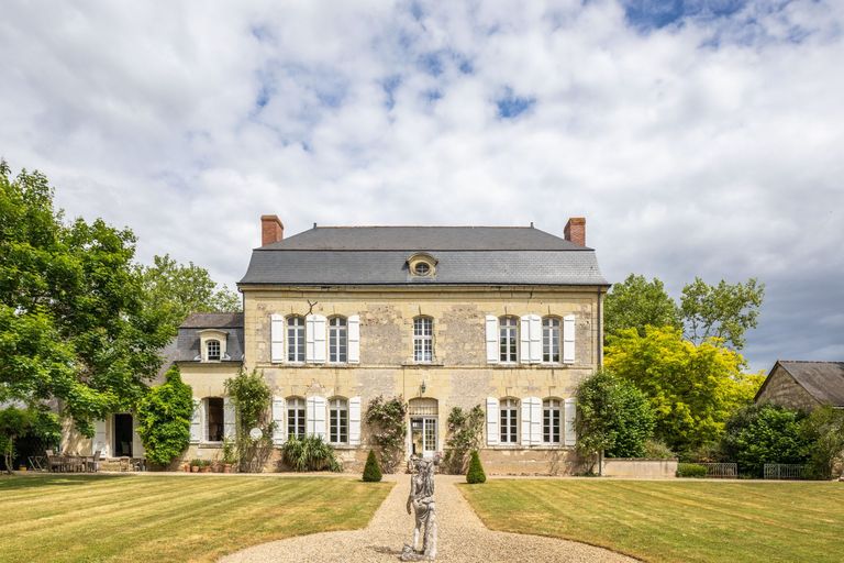 front of Manoir in Loire Valley France
