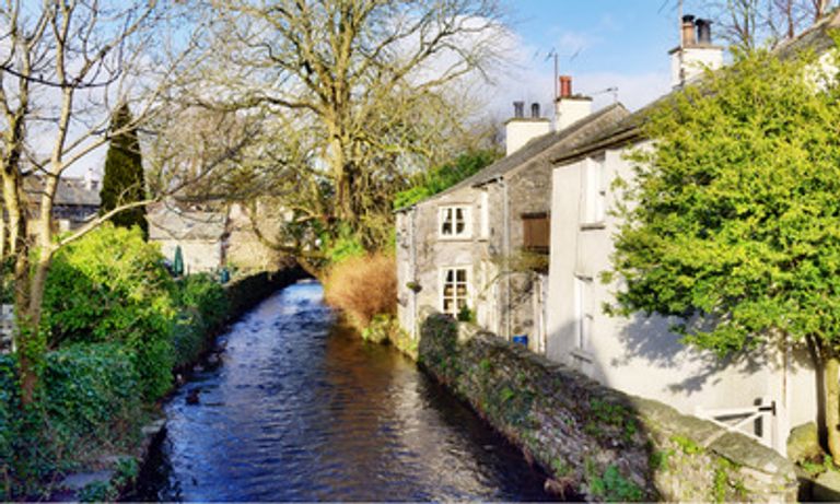 River going through Cartmel