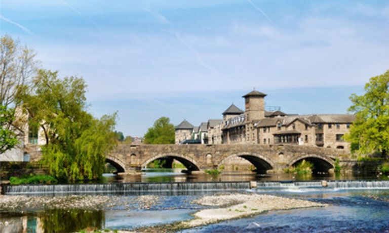 Bridge over a river in Kendal, The Lake District