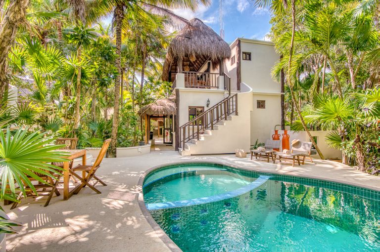 villa in the jungle, in Mexico