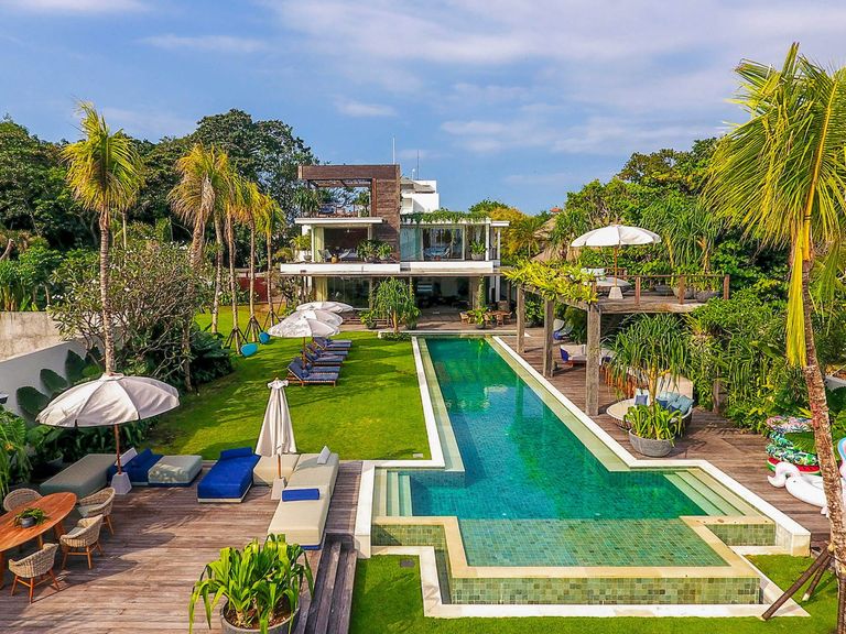 Bali villa with decking and outdoor pool